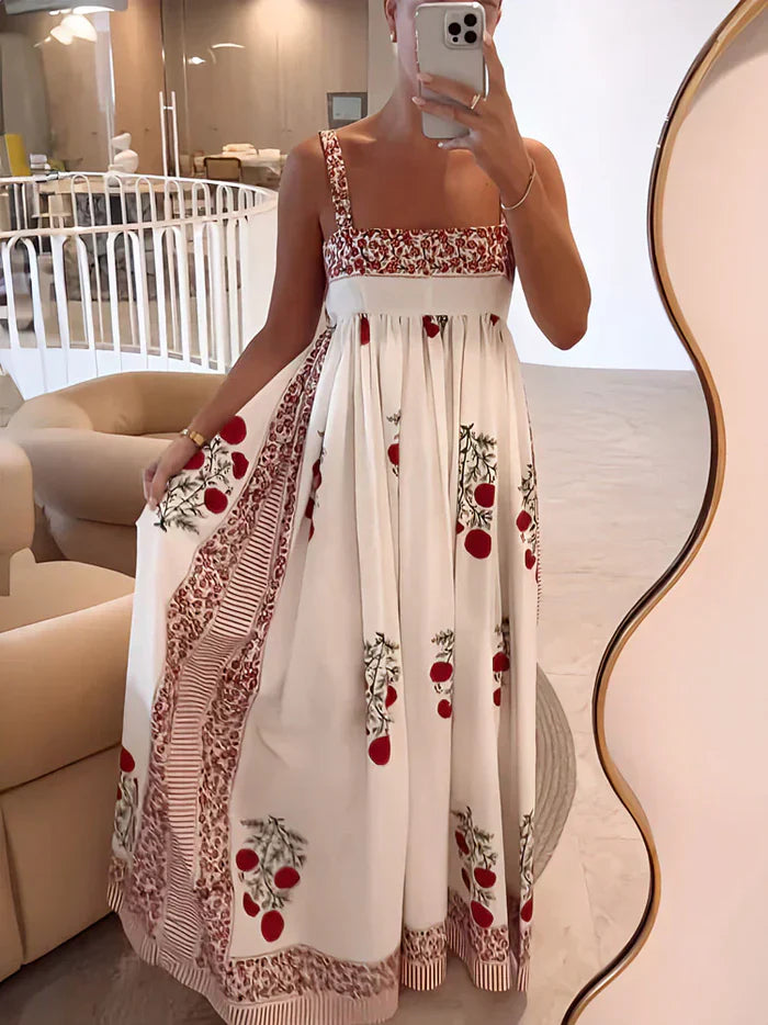 Lumia - Elegant plisseret maxikjole