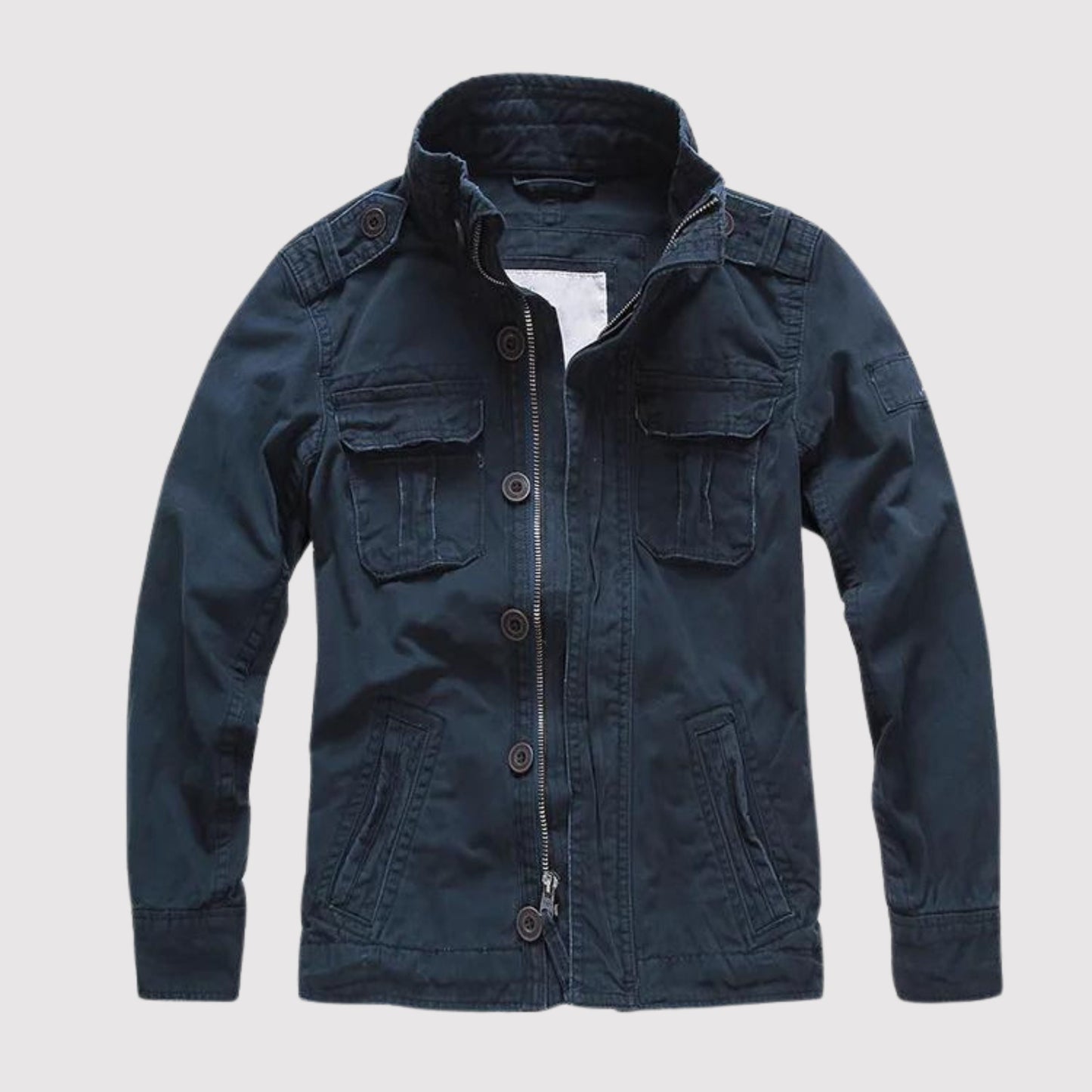 Basil - Retro denimjakke med flere lommer