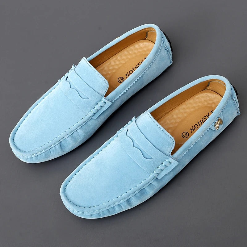 Walter - Skridsikker ruskind loafers