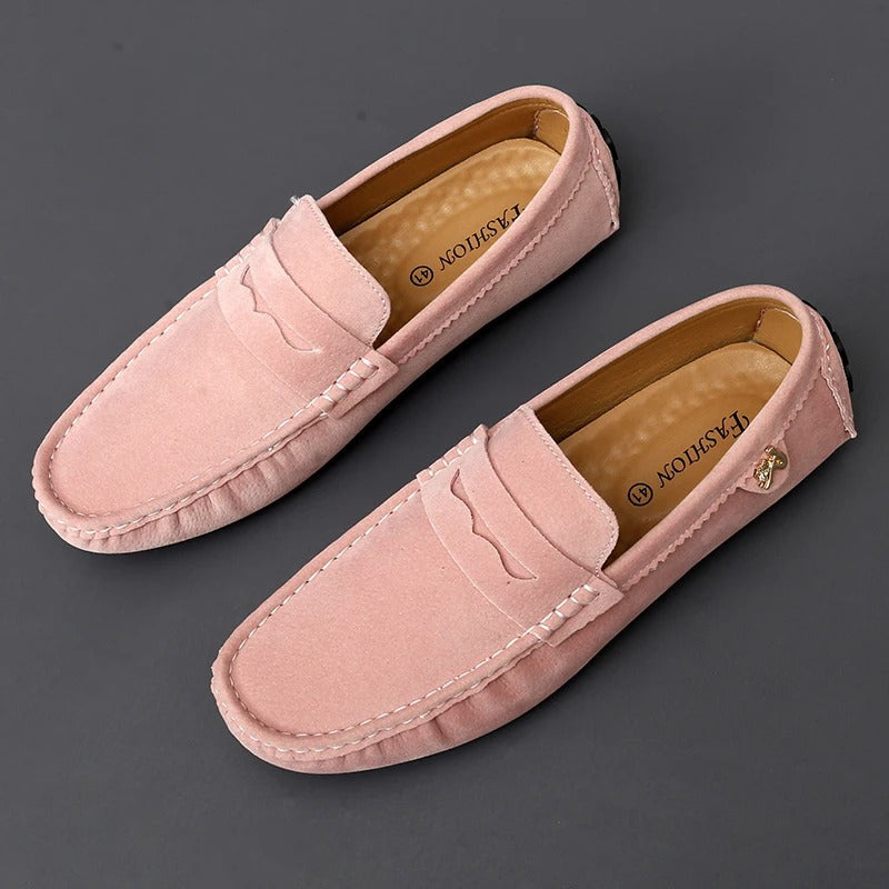 Walter - Skridsikker ruskind loafers