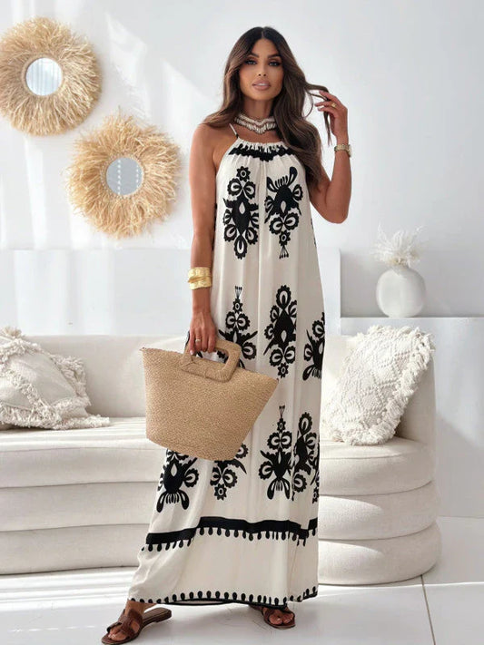 Zuriel – Trendy halterneck maxikjole