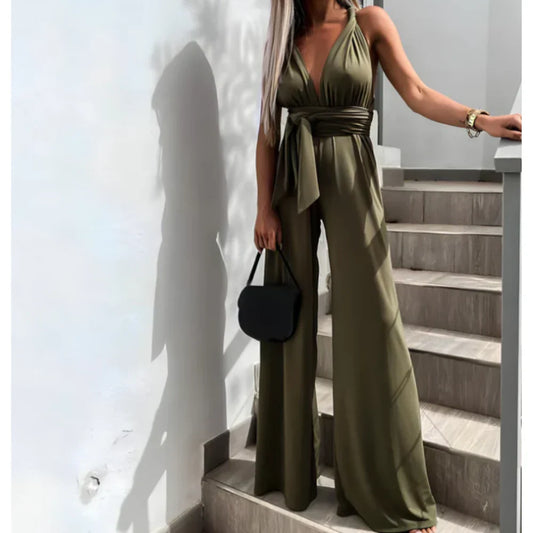 Sabella – Elegant jumpsuit med V-hals
