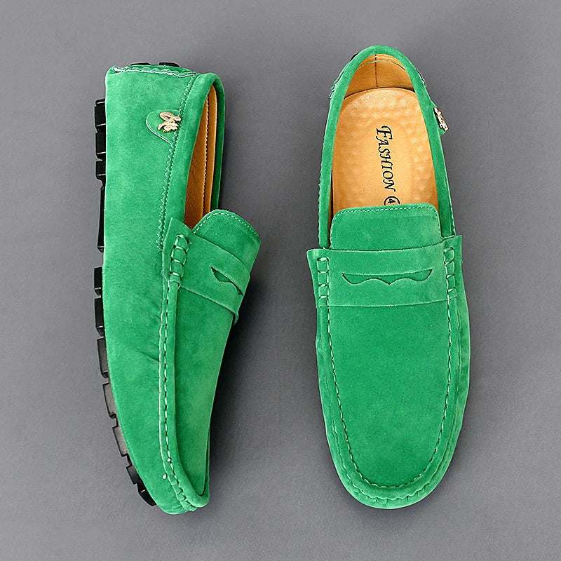 Walter - Skridsikker ruskind loafers