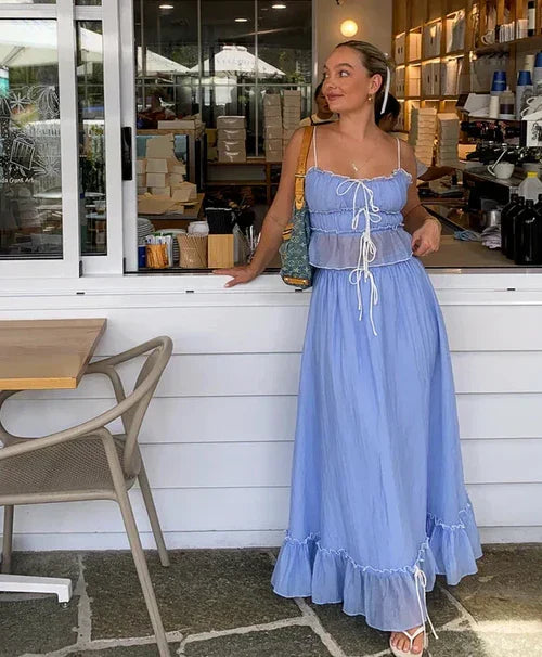Dahlisette – Elegant kjole i bomuld