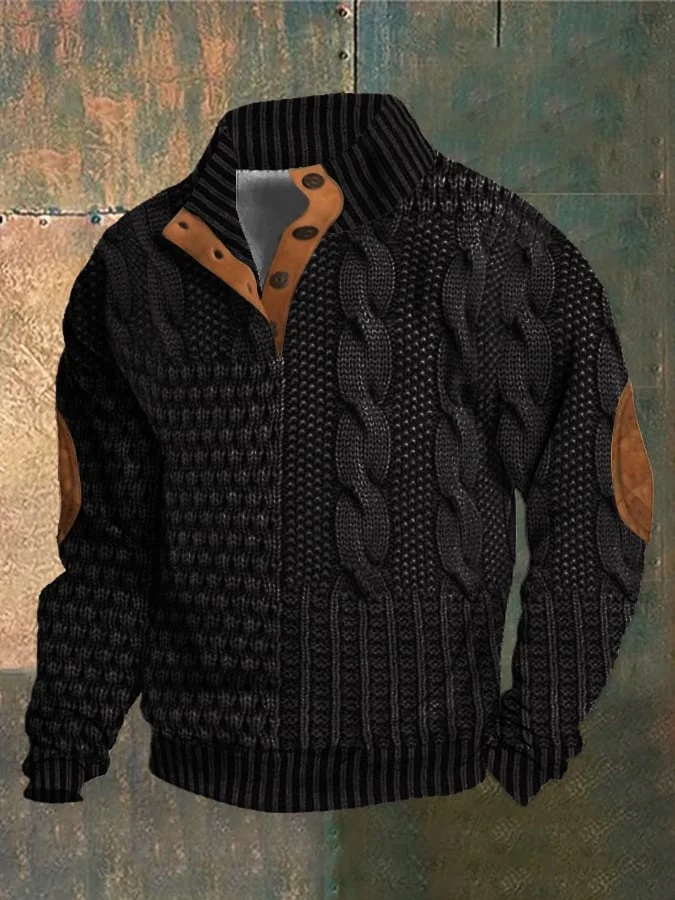Albert - Retro kashmir-sweater med rullekrave til mænd med høj hals
