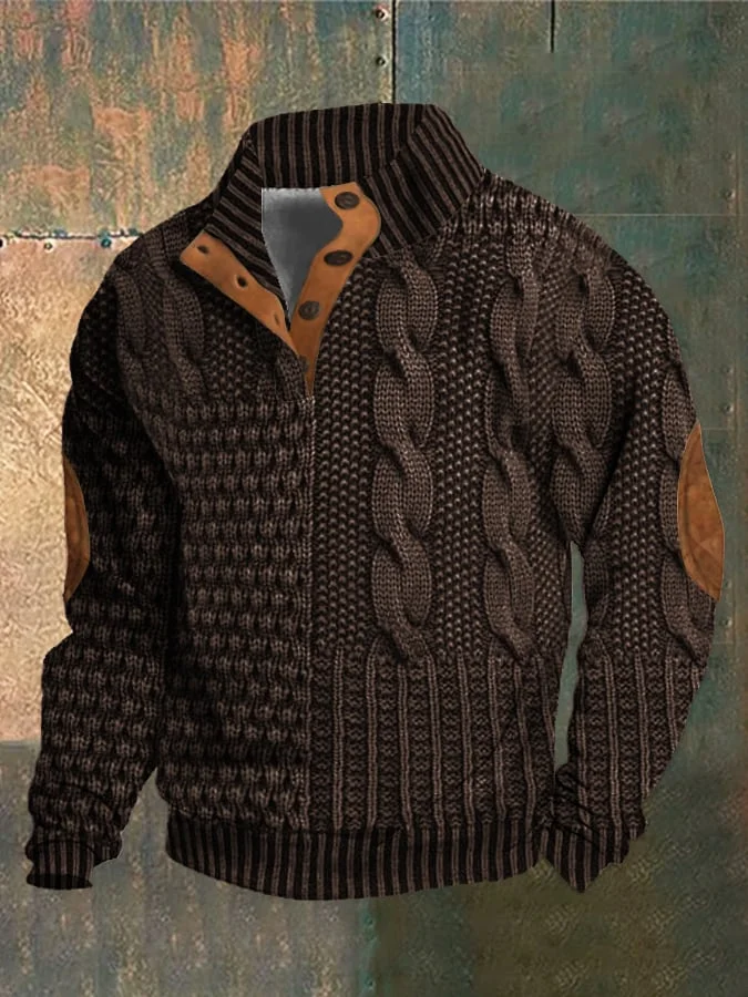 Albert - Retro kashmir-sweater med rullekrave til mænd med høj hals