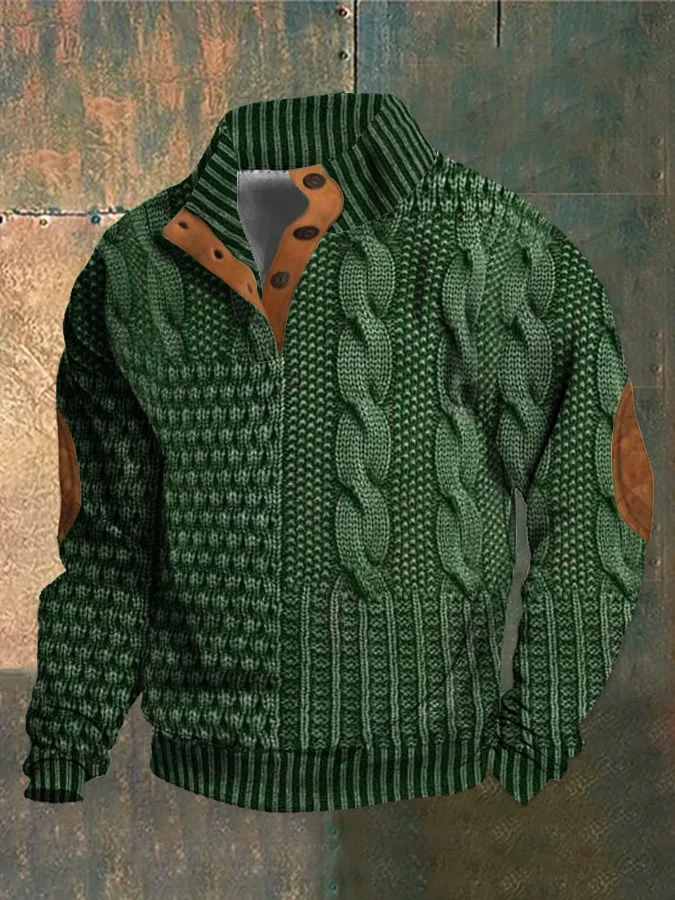 Albert - Retro kashmir-sweater med rullekrave til mænd med høj hals