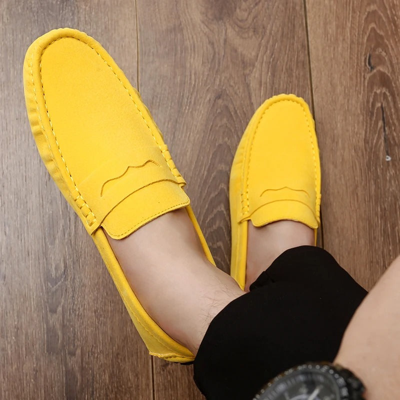 Walter - Skridsikker ruskind loafers