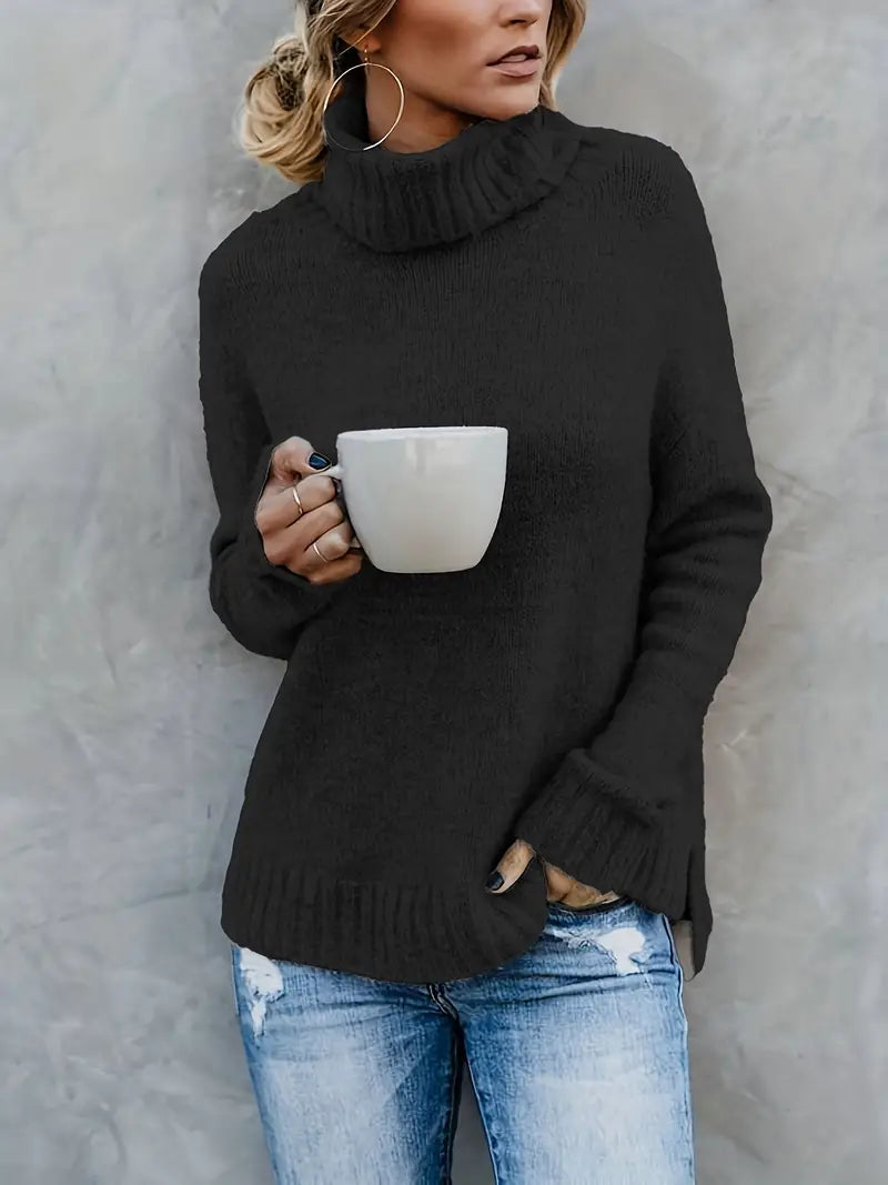 Clara - Sweater med rullekrave